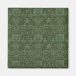 William Morris Blomsterträdgårdsgrönt Magnet