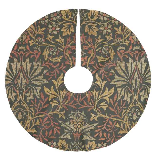 William Morris Blomsterträdgårdstapet Julgransmatta Borstad Polyester (Framsidan)