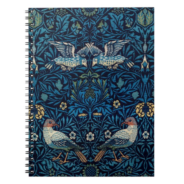 William Morris Blue Birds Tapestry Classic Anteckningsbok (Framsidan)