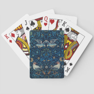 William Morris Blue Birds Tapestry Classic Casinokort