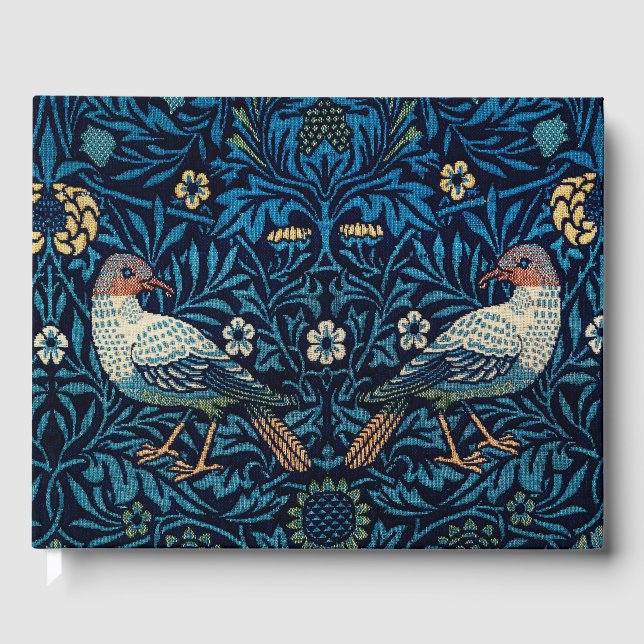 William Morris Blue Birds Tapestry Classic Gästböcker (Framsida)