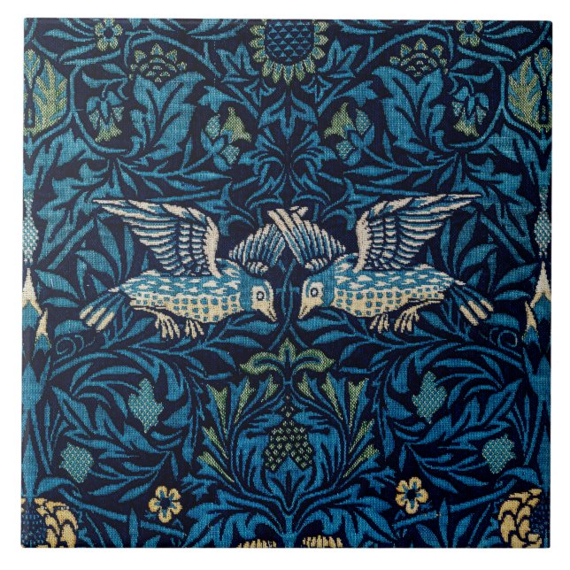 William Morris Blue Birds Tapestry Classic Kakelplatta (Framsidan)