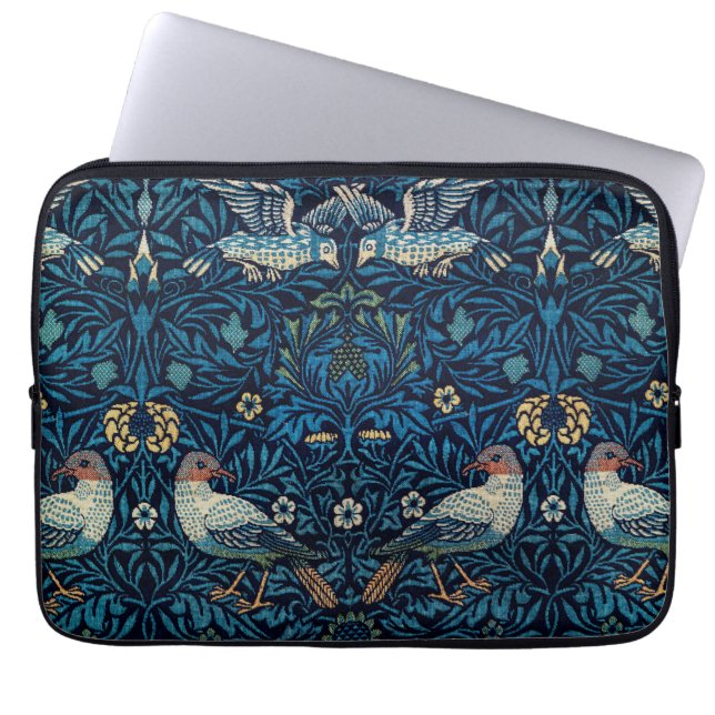 William Morris Blue Birds Tapestry Classic Laptop Fodral (Framsidan)