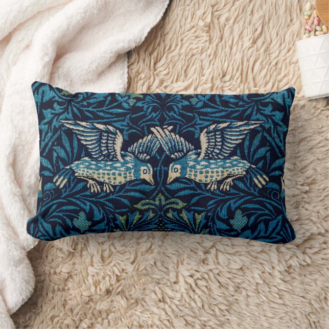 William Morris Blue Birds Tapestry Classic Lumbarkudde (Filt)
