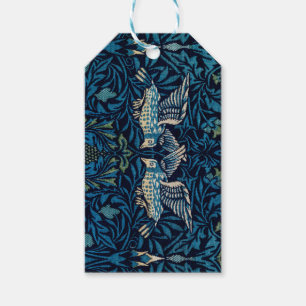 William Morris Blue Birds Tapestry Classic Presentetikett