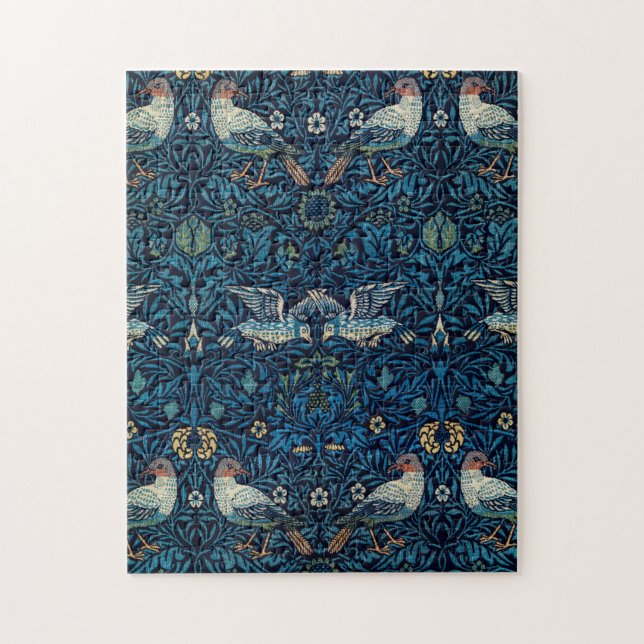 William Morris Blue Birds Tapestry Classic Pussel (Vertikal)
