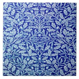 William Morris Blue Design Ceramic Tile. Kakelplatta
