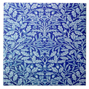 William Morris Blue Design Ceramic Tile. Kakelplatta