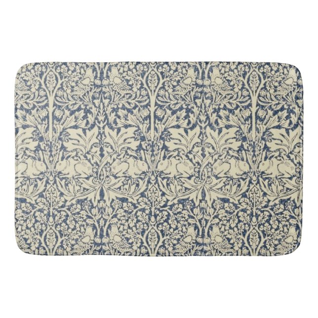 William Morris, Blue grått, mönster, art nouveau,  Badrumsmatta (Framsidan)