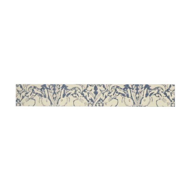 William Morris, Blue grått, mönster, art nouveau,  Etikettband (Individuell)