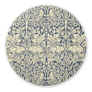 William Morris, Blue grått, mönster, art nouveau,  Knopp