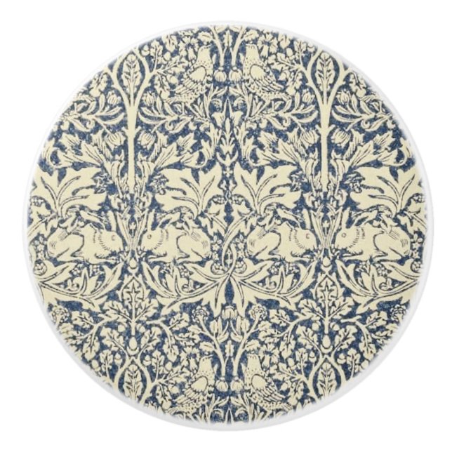 William Morris, Blue grått, mönster, art nouveau,  Knopp (Framsidan)