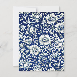 William Morris - Blue Mallow-blommönstret