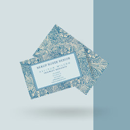 William Morris - Blue Marigold - Blommigt Visitkort