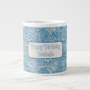 William Morris Blue Marigold Jumbo Mugg