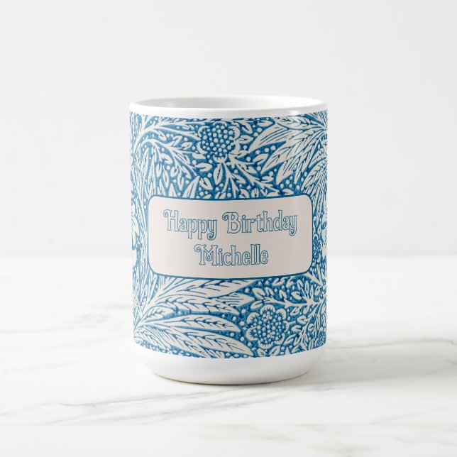William Morris Blue Marigold Kaffemugg (Center)