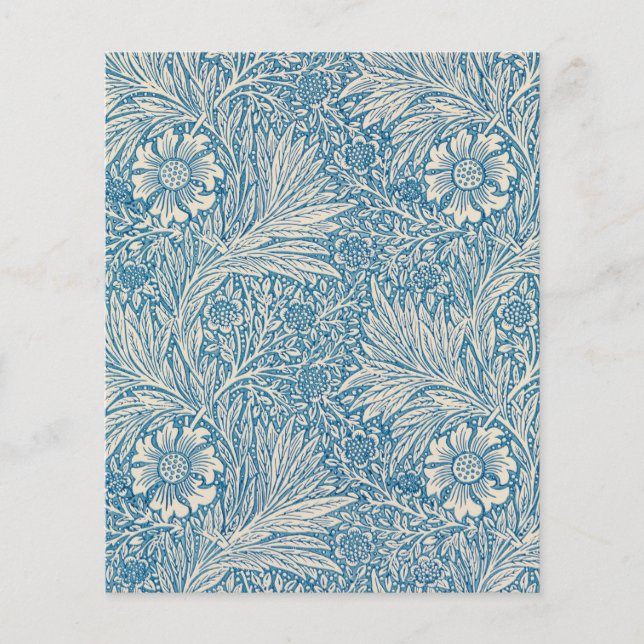 William Morris - Blue Marigold Scrapbook Papper (Framsida)