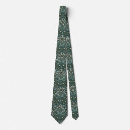 William Morris Blue White & Grönt Blommigt Slips