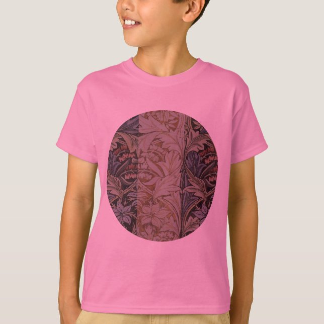William Morris Bluebell Tapestry Design T Shirt (Framsida)