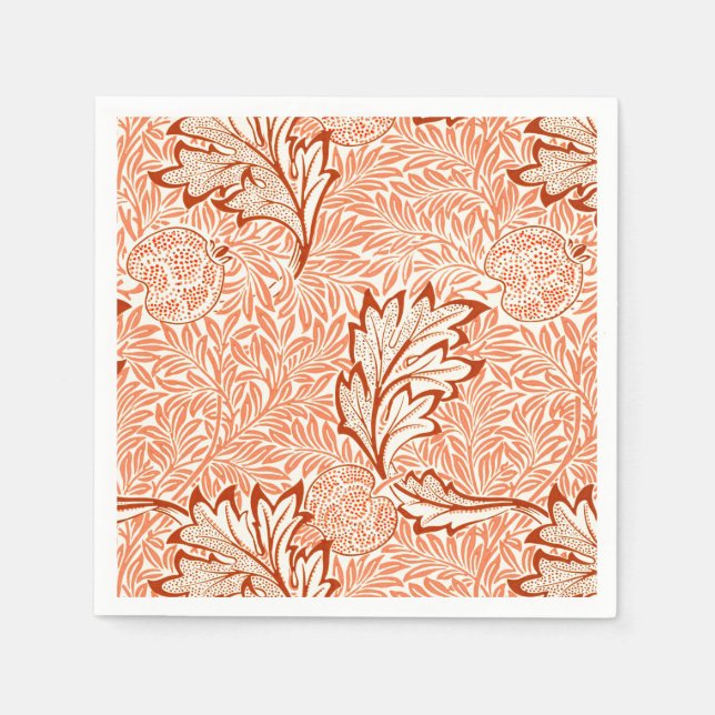 William Morris Botanical Apple Design Pappersservett (Framsidan)