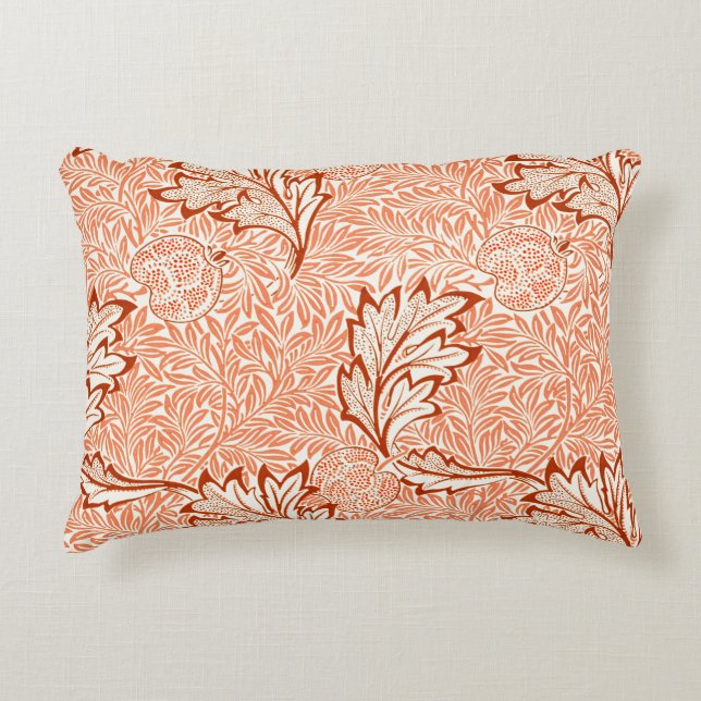 William Morris Botanical Apple Design Prydnadskudde (Framsidan)