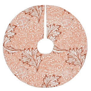 William Morris botaniska äppeldesign Julgransmatta Borstad Polyester