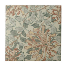 William * Morris Botantical Rosa Grönt | Kakelplatta