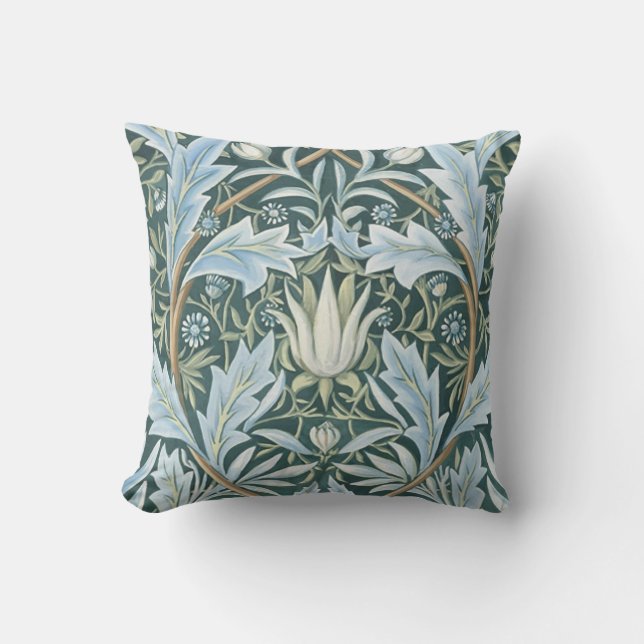 William Morris Bra Blommigt Tapet Mönster Kudde (Framsida)