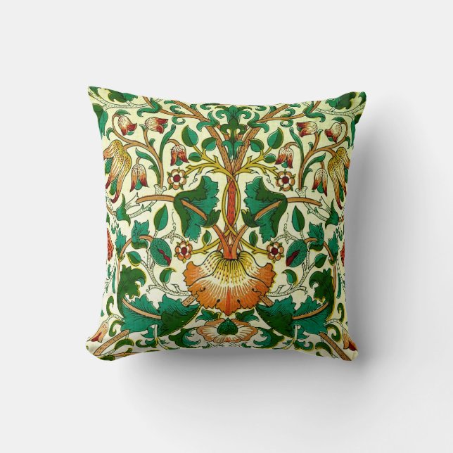 William Morris Bra Blommigt Tapet Mönster Kudde (Framsida)