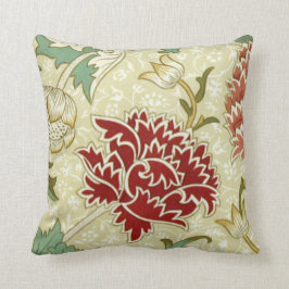 William Morris Bra Red Blommigt Tapet Kudde