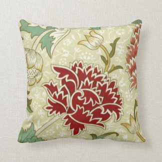 William Morris Bra Red Blommigt Tapet Kudde