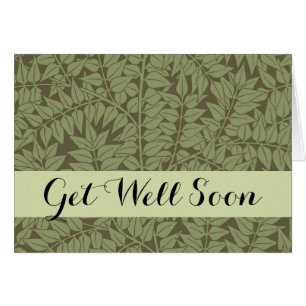 William Morris Branch Art Nouveau Klassisk Design Hälsningskort