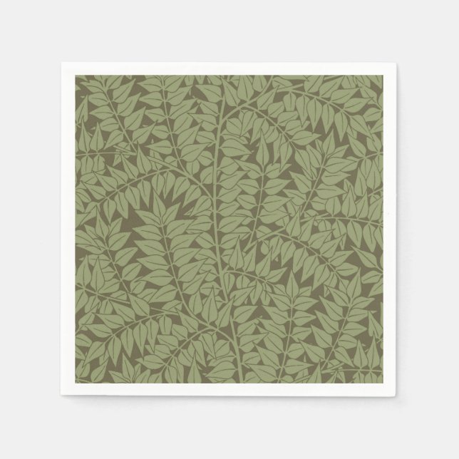 William Morris Branch Art Nouveau Klassisk Design Pappersservett (Framsidan)
