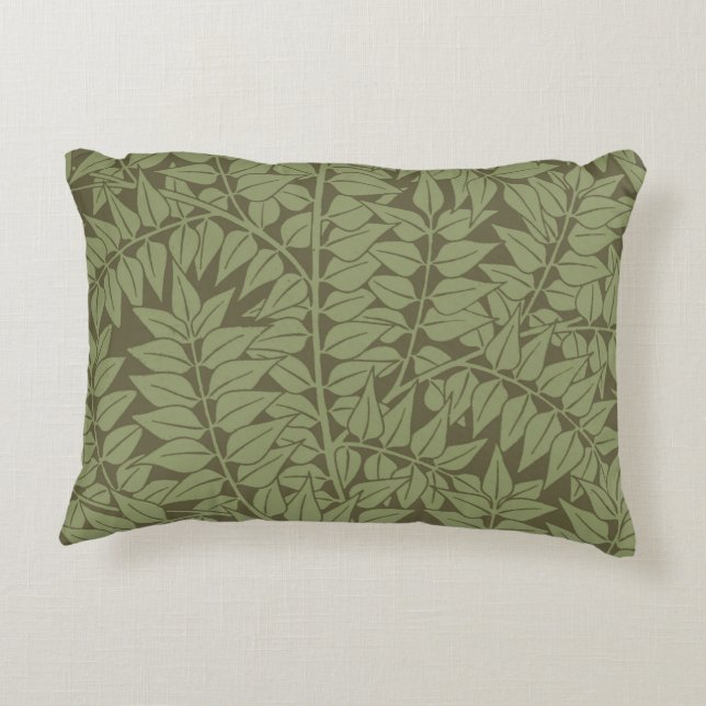 William Morris Branch Art Nouveau Klassisk Design Prydnadskudde (Baksidan)