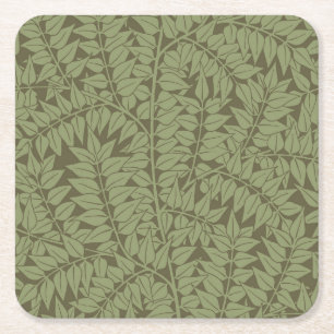 William Morris Branch Art Nouveau Klassisk Design Underlägg Papper Kvadrat