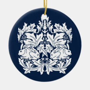 William Morris Brer Rabbit Mönster Julgransprydnad Keramik