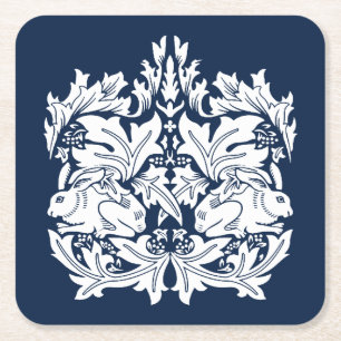 William Morris Brer Rabbit Mönster Underlägg Papper Kvadrat