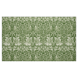 William Morris Brer Rabbit Mörk grönt Mönster Tyg