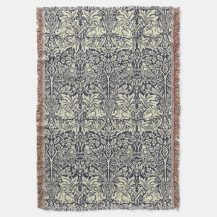 William Morris Brer Rabbit Vintage Blue Mönster Filt