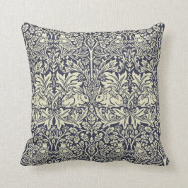 William Morris Brer Rabbit Vintage Blue Mönster Kudde