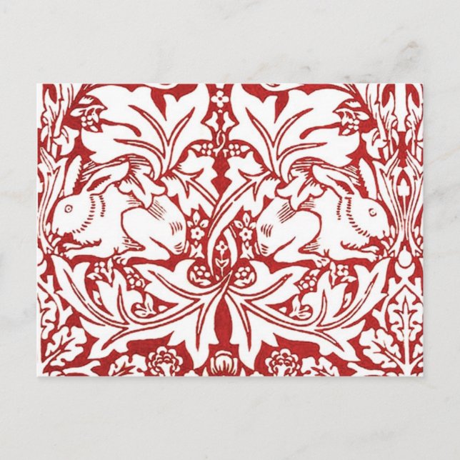 William Morris - Brer Rabbit Vykort (Framsida)