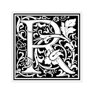 William Morris Brev R Victorian Blommigt Frimärke Självfärgande Stämpel