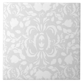 William Morris bright färg grått och white mönster Kakelplatta