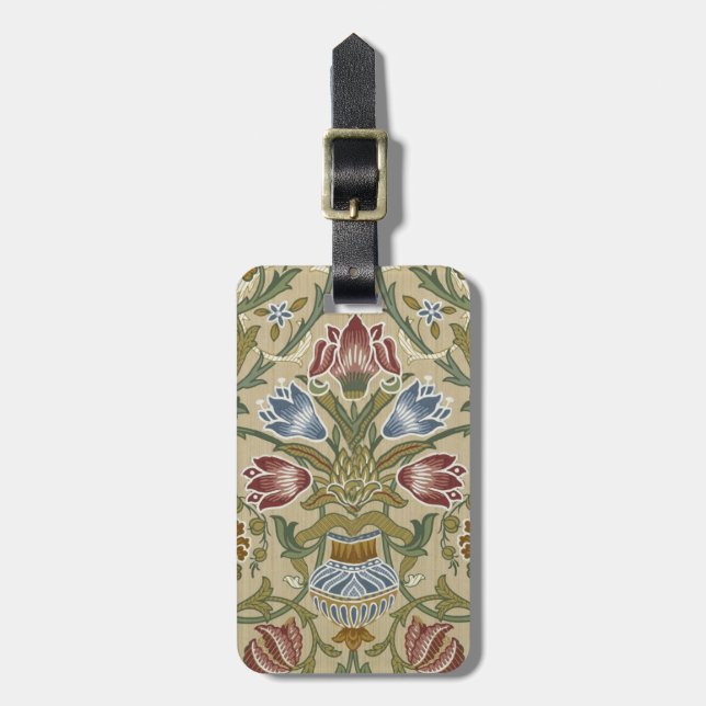 William Morris Brocade Blommigt Tapet Mönster Bagagebricka (Vertikal Framsida)