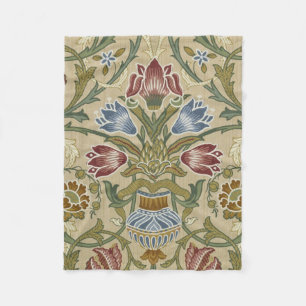 William Morris Brocade Blommigt Tapet Mönster Fleecefilt