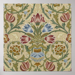 William Morris Brocade Blommigt Tapet Mönster Poster