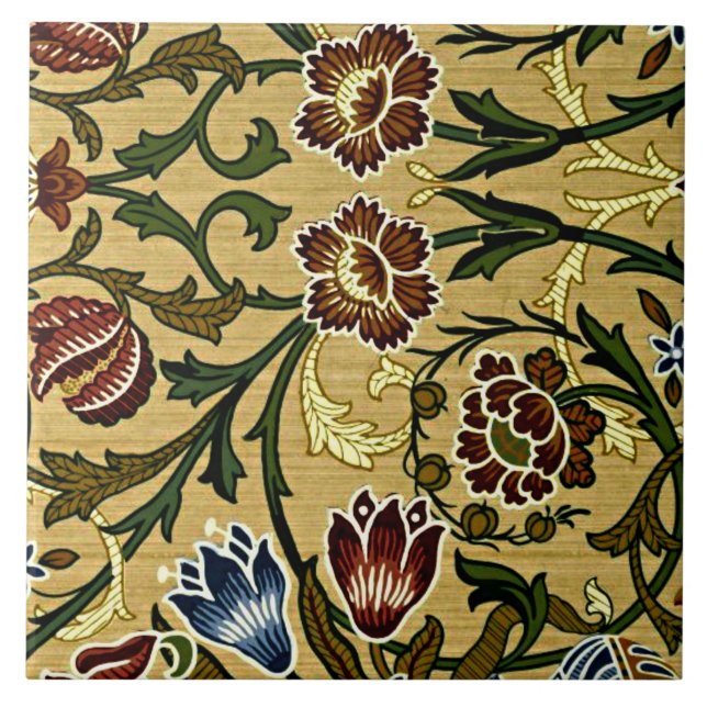 William Morris - Brocade Kakelplatta (Framsidan)