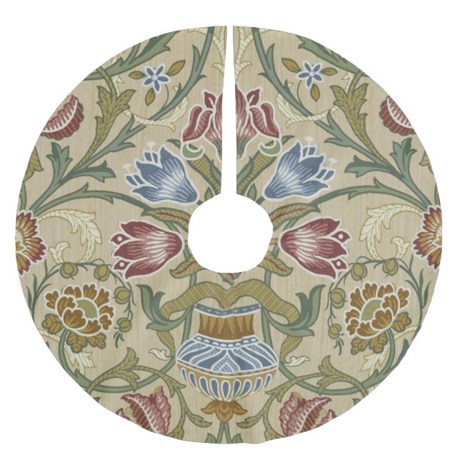 William Morris Brokad Blommönster Tapetmönster Julgransmatta Borstad Polyester (Framsidan)