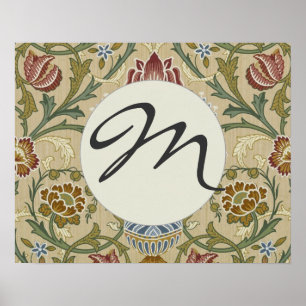 William Morris Brokad Blommönster Tapetmönster Poster