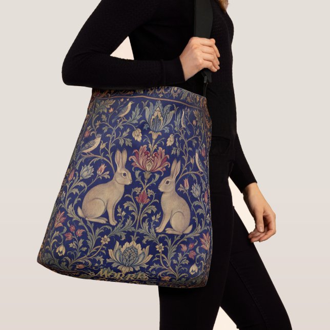 William Morris Brother Rabbit-mönster Axelväska (Närbild)